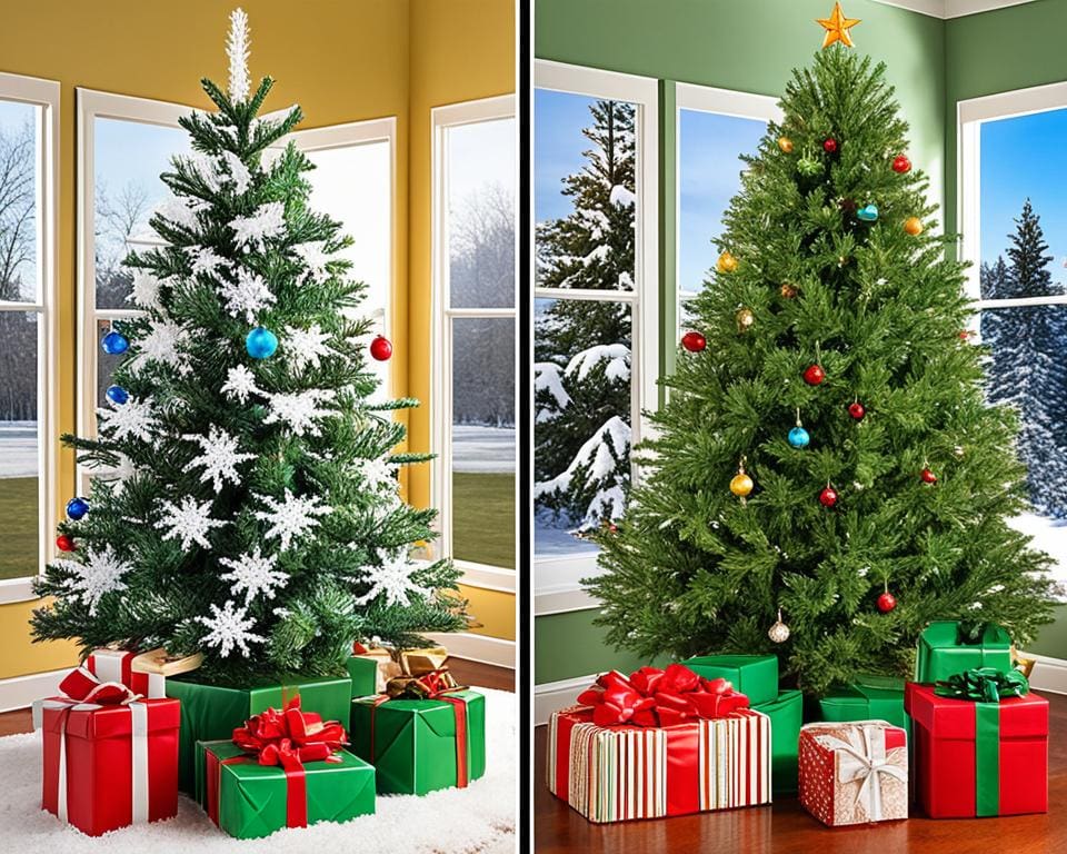 kunstkerstboom vs echte kerstboom